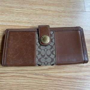 Coach leather wallet